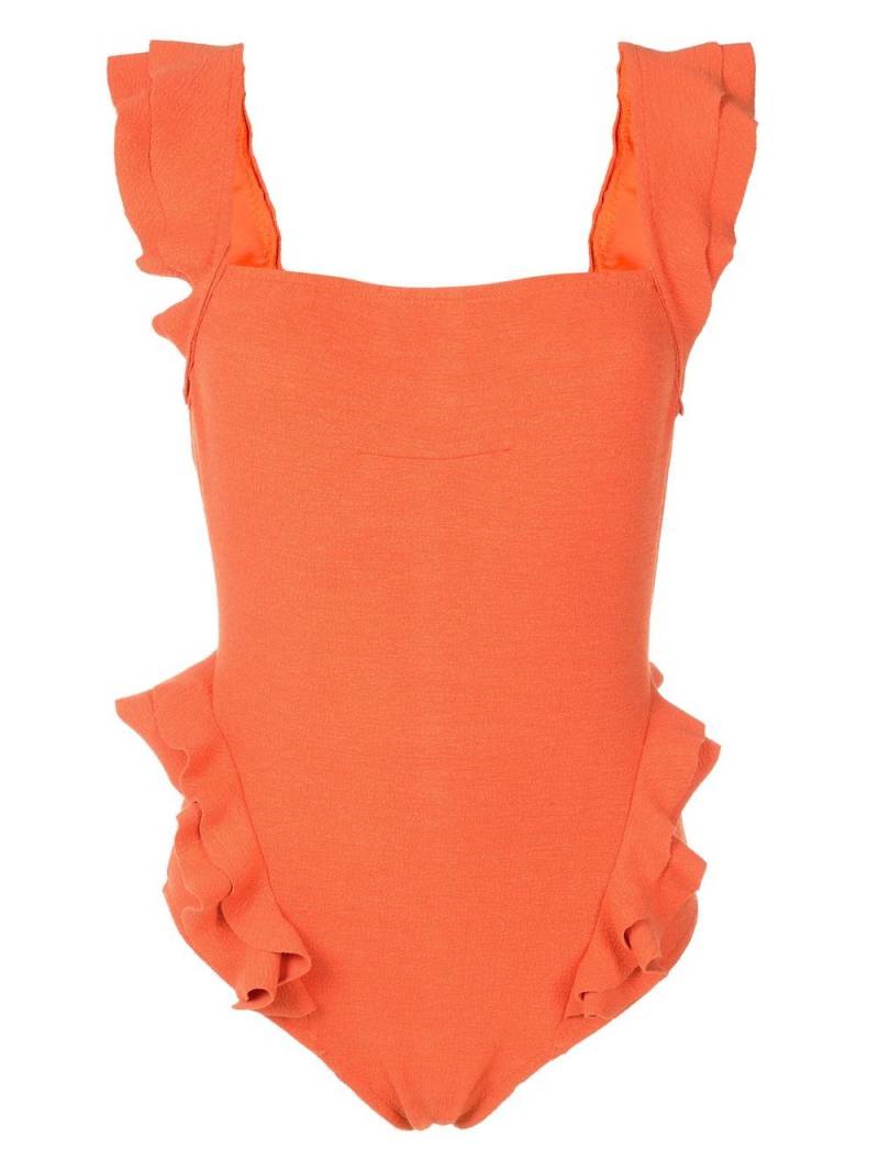 Clube Bossa Barbette square-neck one-piece - Orange von Clube Bossa