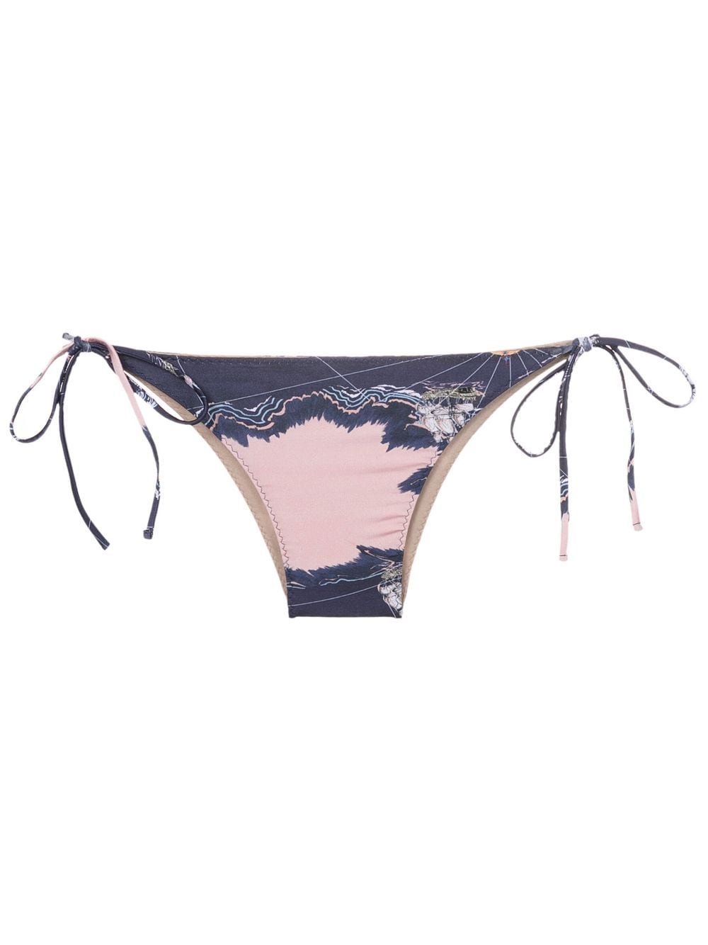 Clube Bossa Chapin graphic-print bikini bottoms - Blue von Clube Bossa