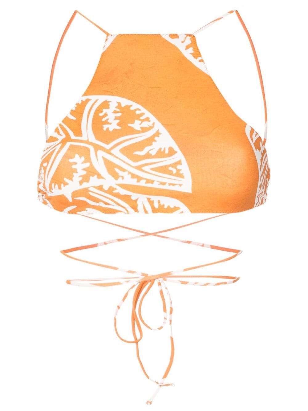 Clube Bossa Chung wrap-tie bikini top - Orange von Clube Bossa