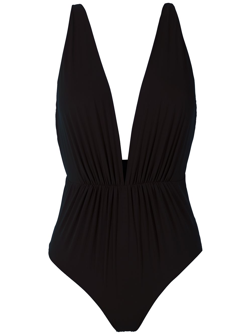 Clube Bossa Clavert plunging neck one-piece - Black von Clube Bossa