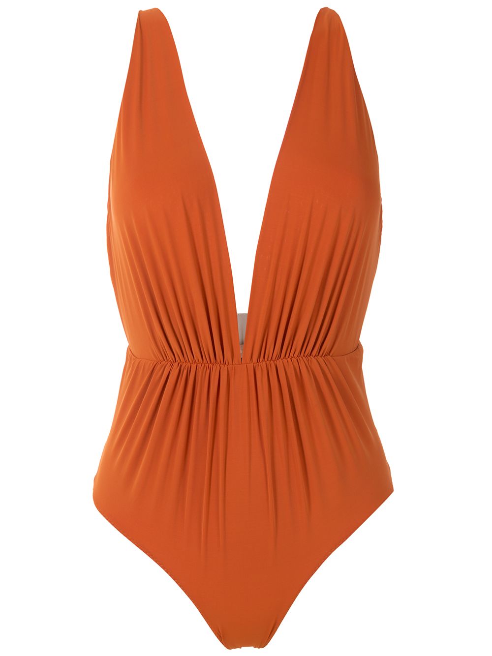 Clube Bossa Clavert plunging neck one-piece - Orange von Clube Bossa