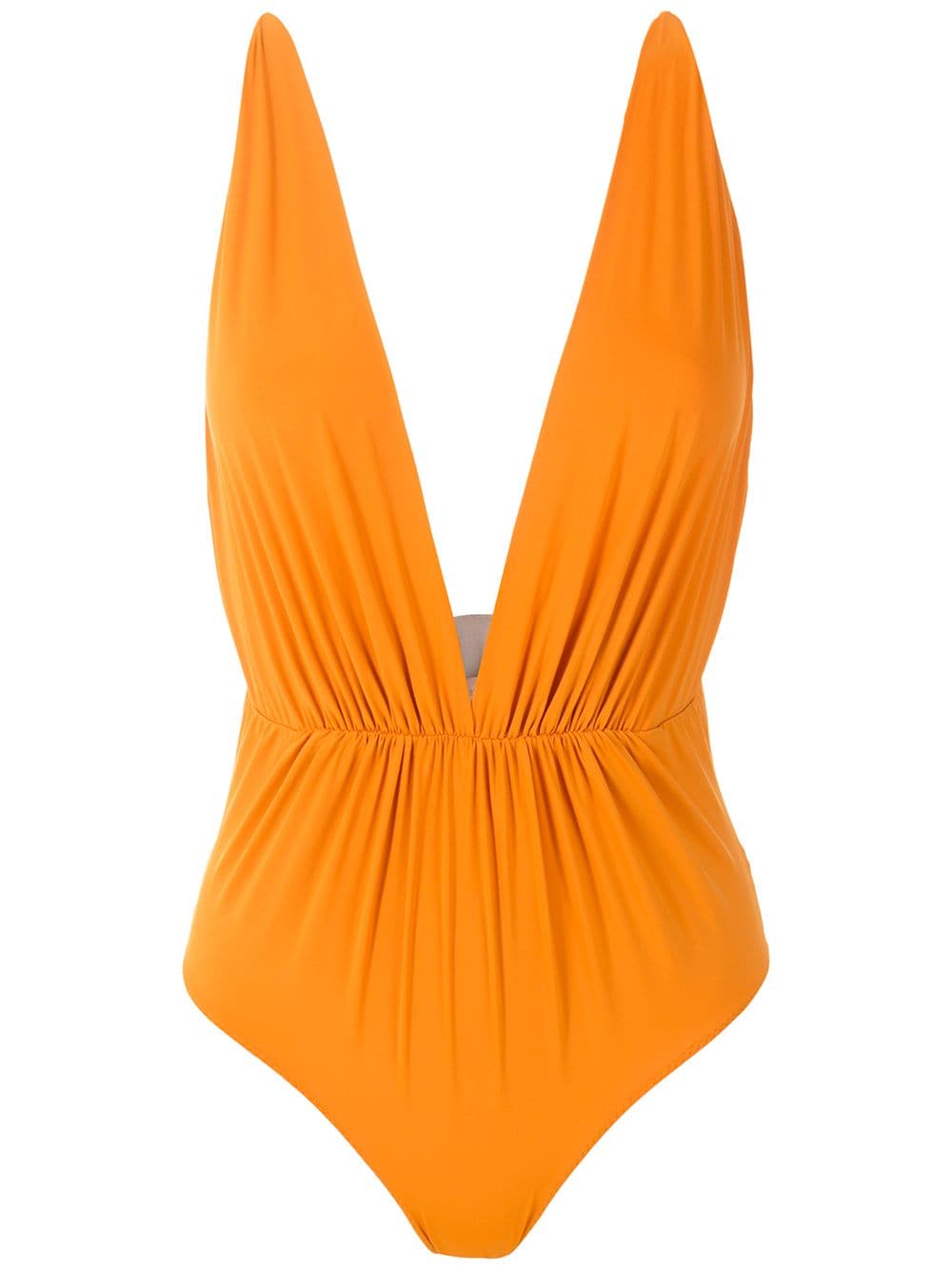 Clube Bossa Clavert plunging neck one-piece - Orange von Clube Bossa