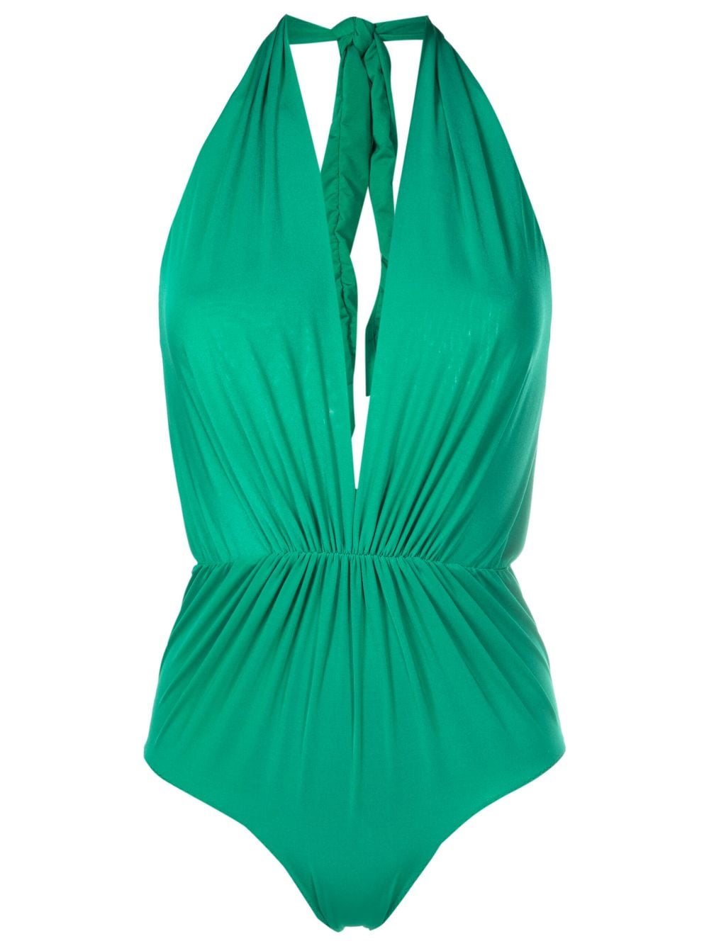 Clube Bossa Deneuve gathered-detail swimsuit - Green von Clube Bossa