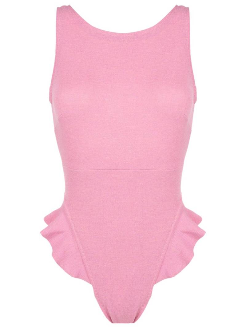 Clube Bossa Goya ruffled swimsuit - Pink von Clube Bossa