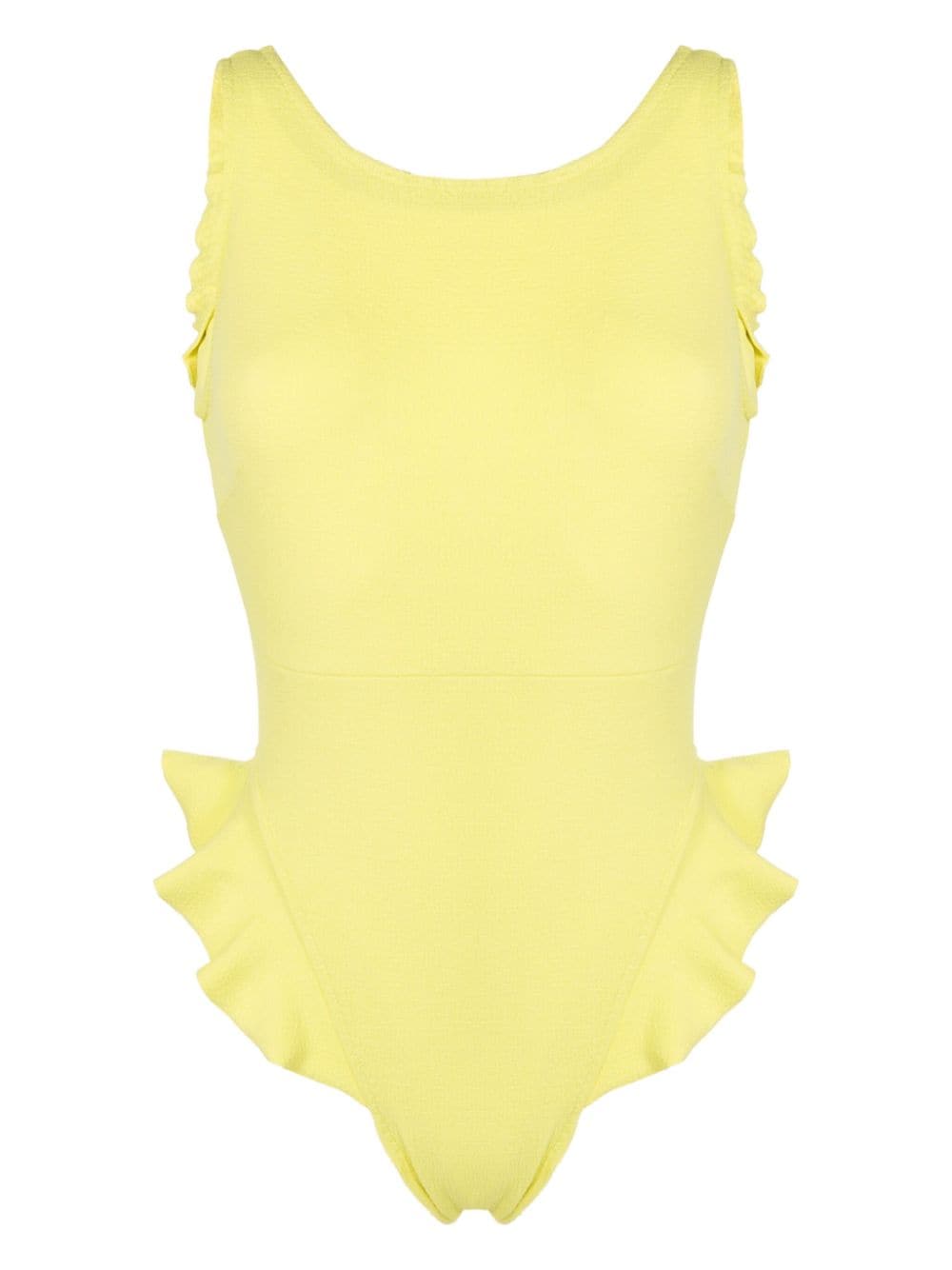 Clube Bossa Goya ruffled swimsuit - Yellow von Clube Bossa