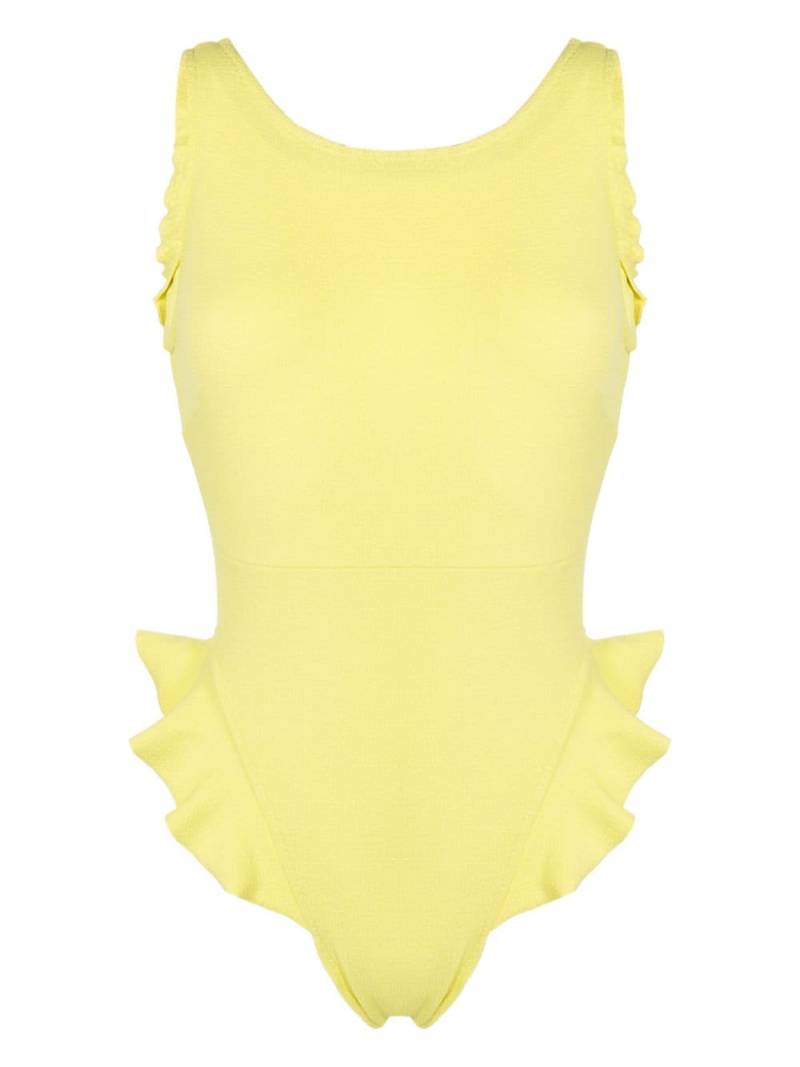 Clube Bossa Goya ruffled swimsuit - Yellow von Clube Bossa