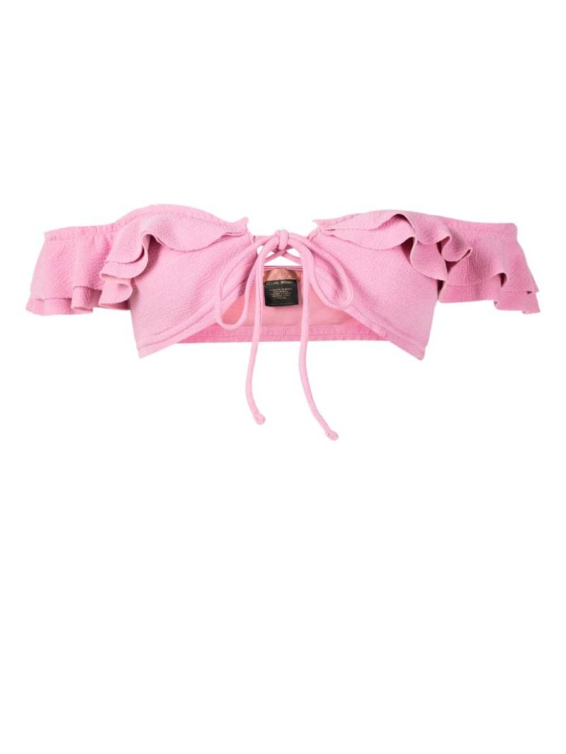 Clube Bossa Hopi ruffled bikini top - Pink von Clube Bossa