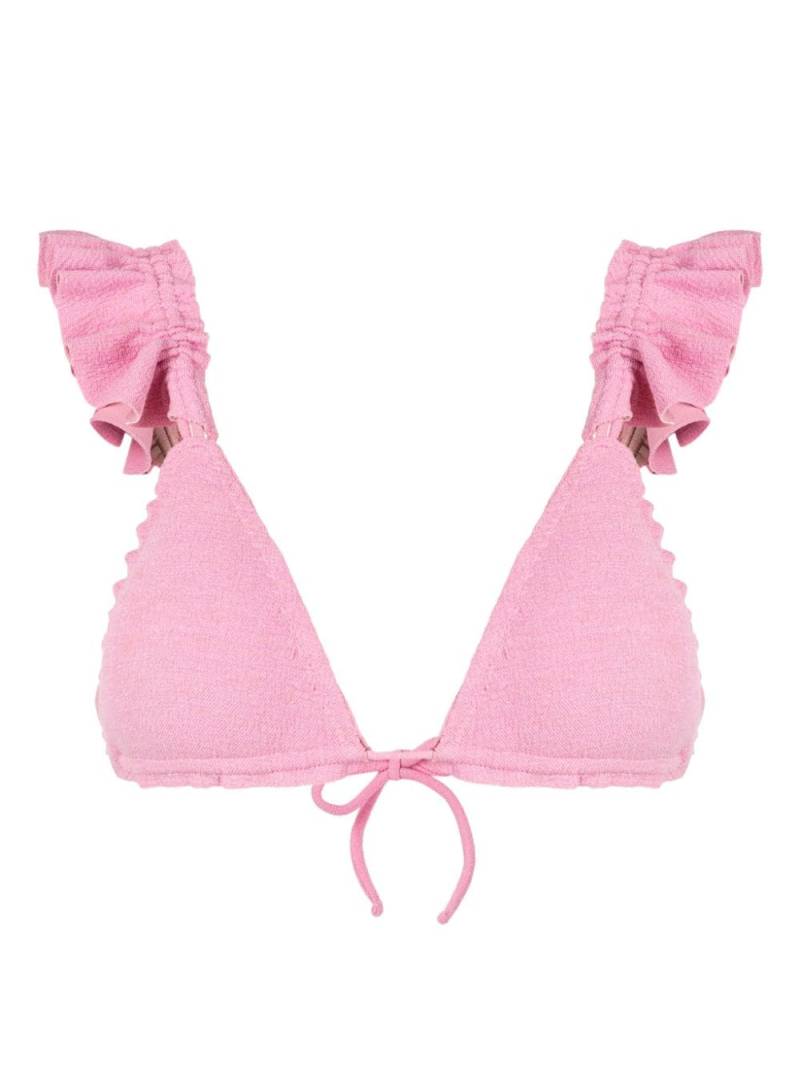 Clube Bossa Laven ruffled bikini top - Pink von Clube Bossa