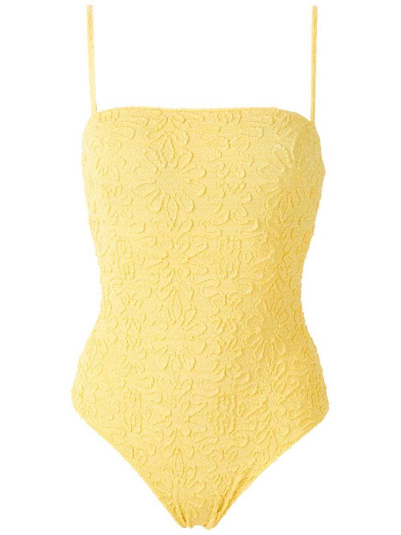 Clube Bossa Lottie jacquard one-piece - Yellow von Clube Bossa