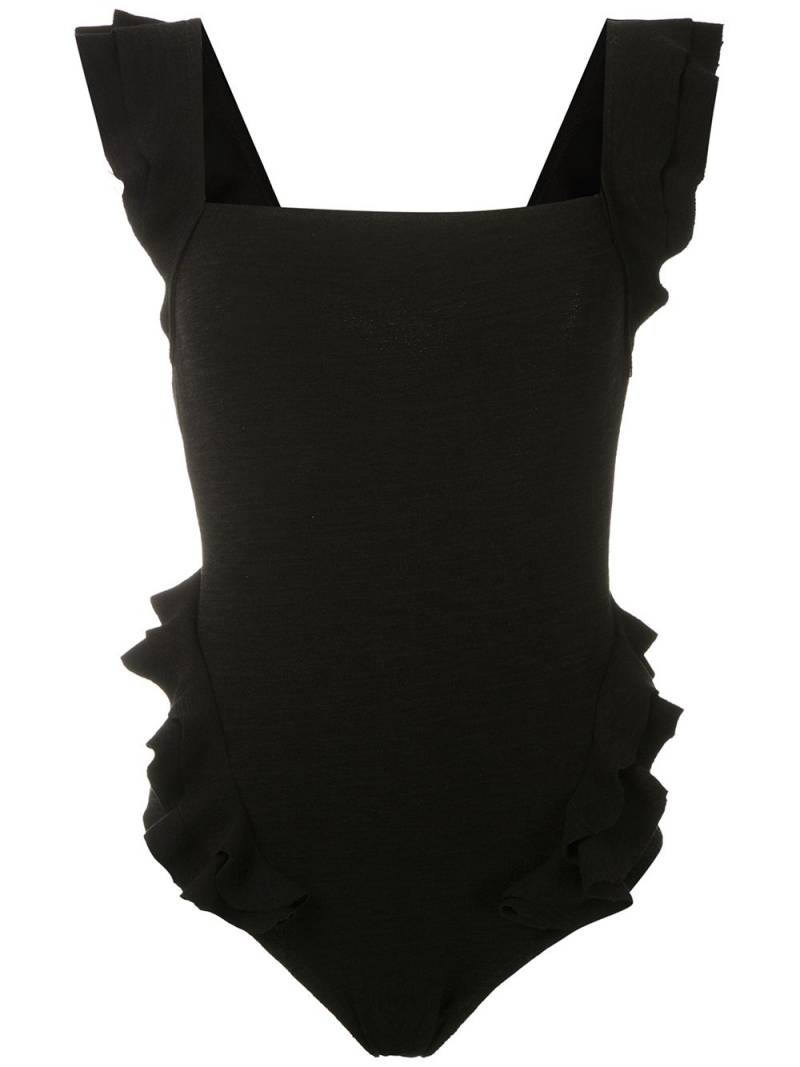 Clube Bossa ruffled swimsuit - Black von Clube Bossa