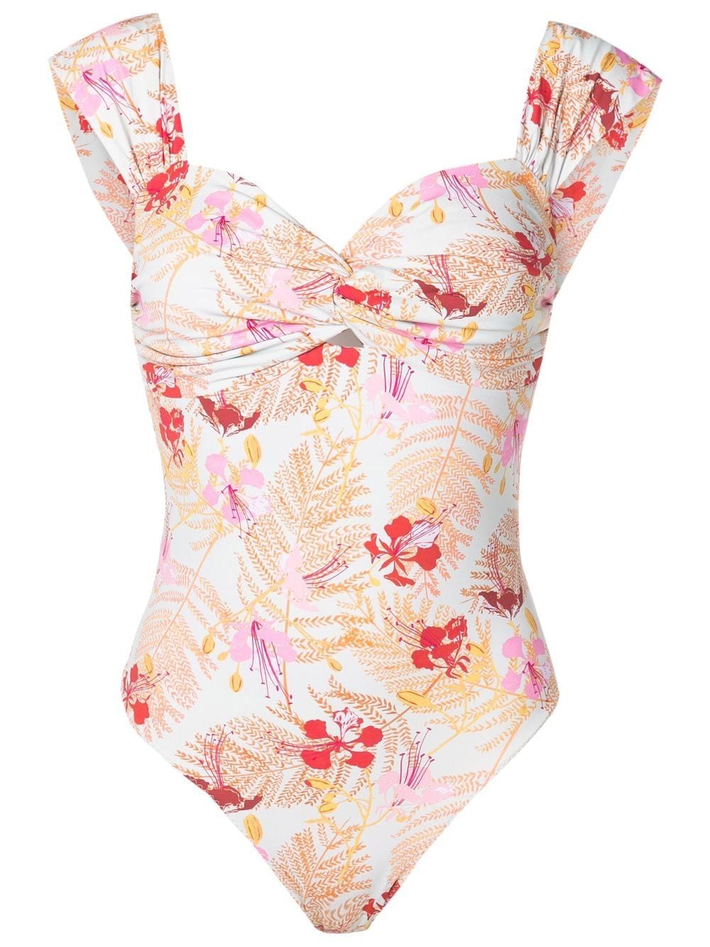 Clube Bossa Margareta floral-print swimsuit - Neutrals von Clube Bossa