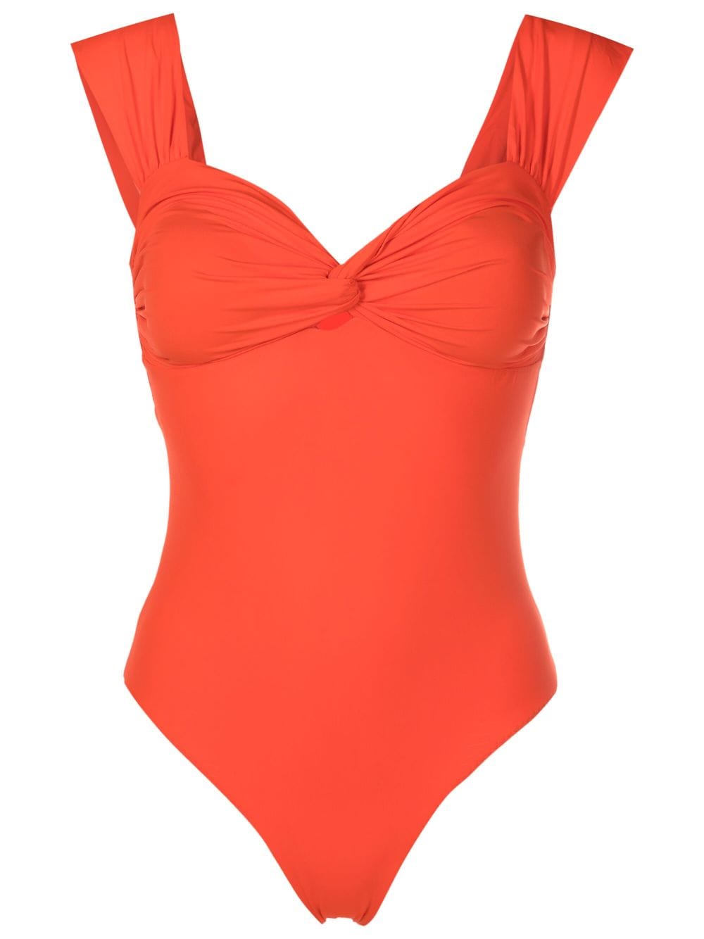 Clube Bossa Margareta twist-detail swimsuit - Orange von Clube Bossa