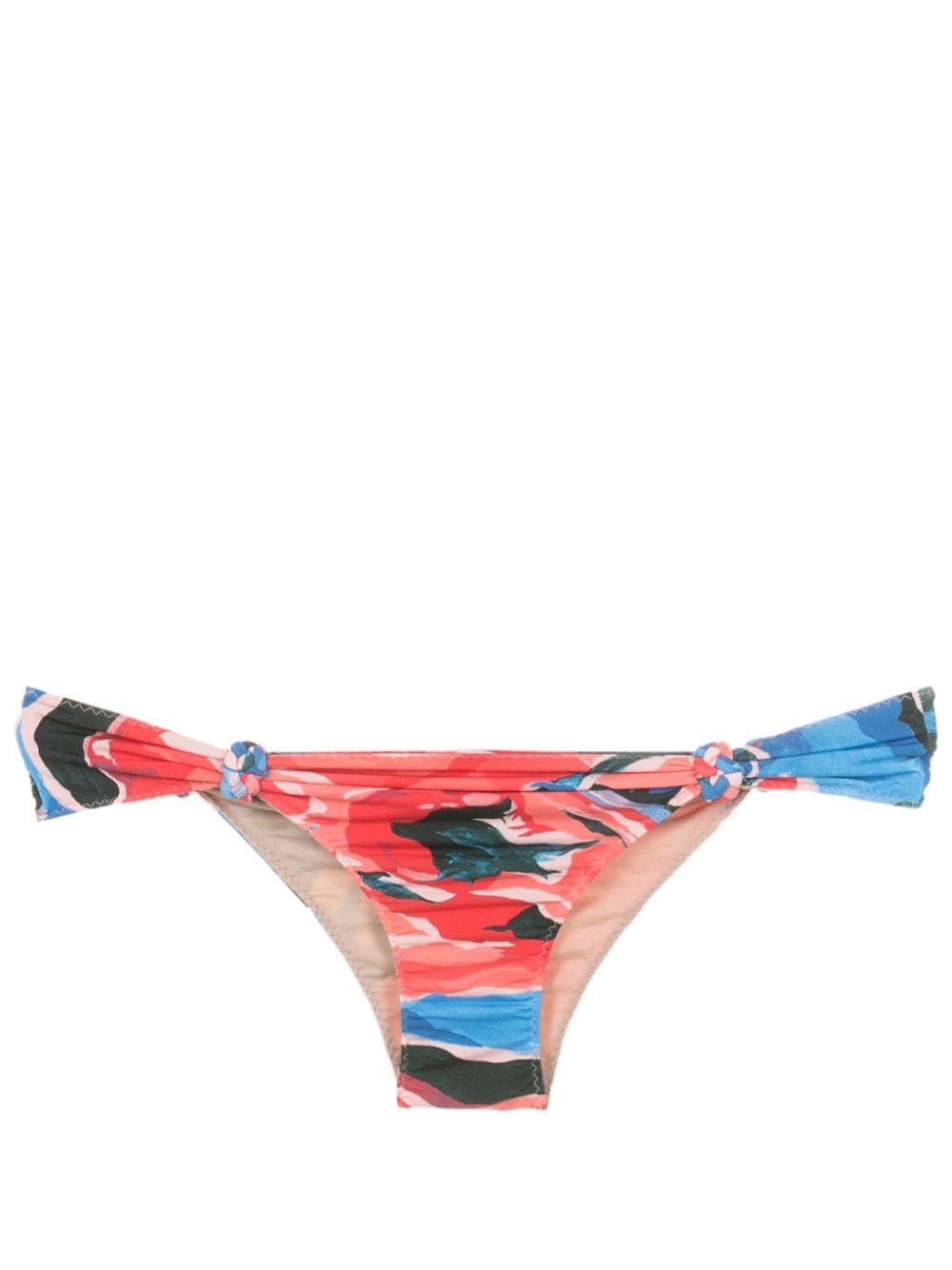 Clube Bossa Rings floral-print bikini bottoms - Blue von Clube Bossa