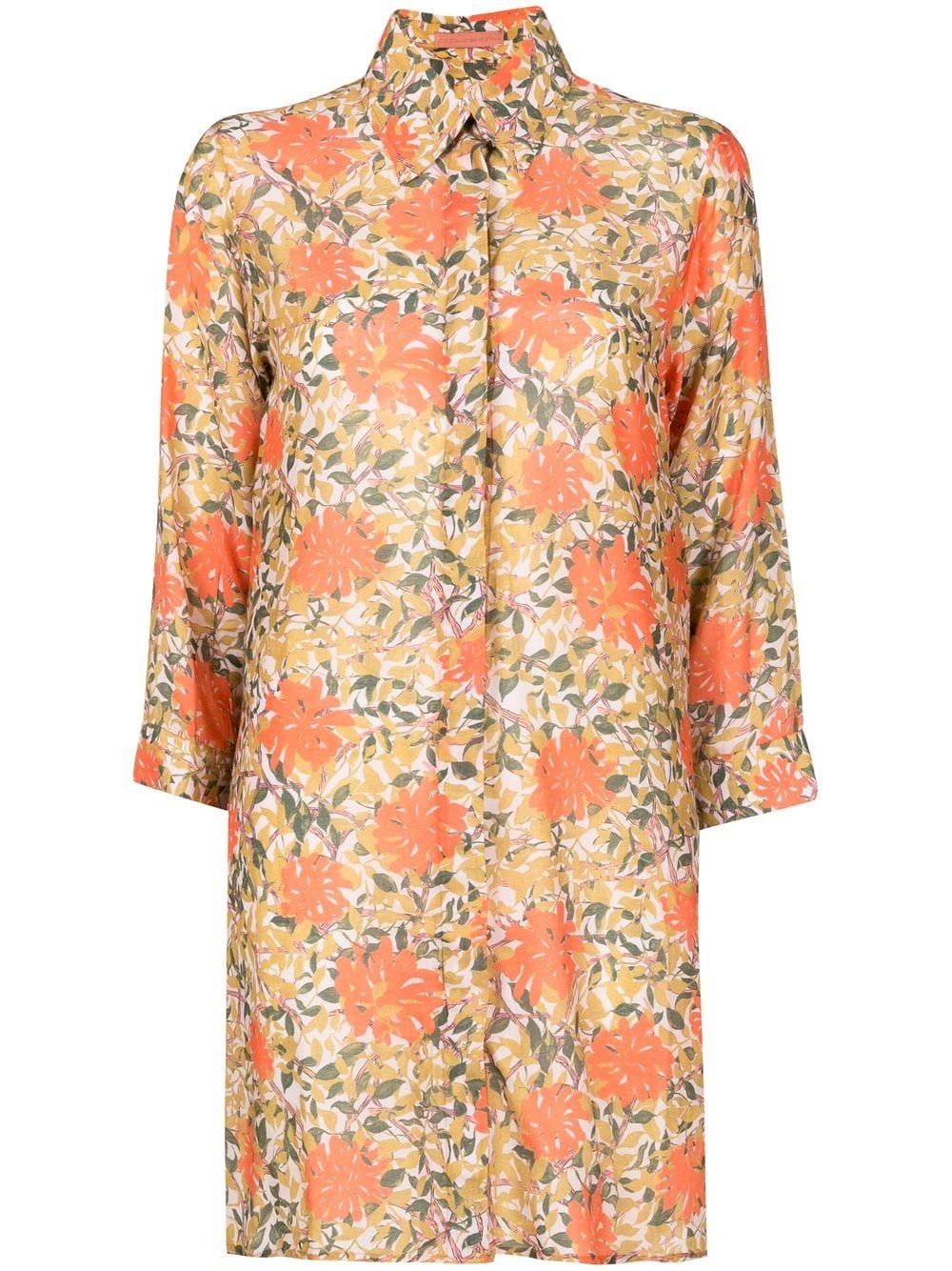 Clube Bossa Sam floral-print shirt - Orange von Clube Bossa