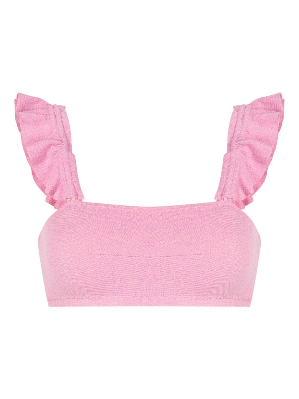 Clube Bossa Zarbo ruffle-detail bikini top - Pink von Clube Bossa