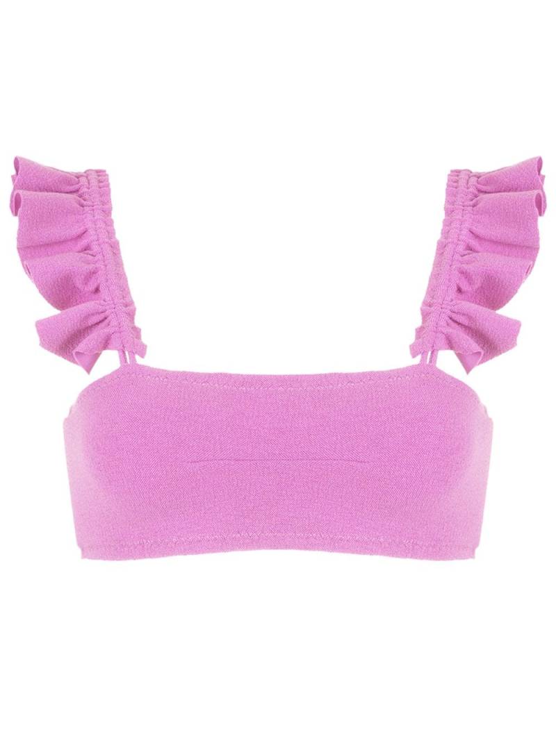 Clube Bossa Zarbo ruffle-embellished bikini top - Pink von Clube Bossa