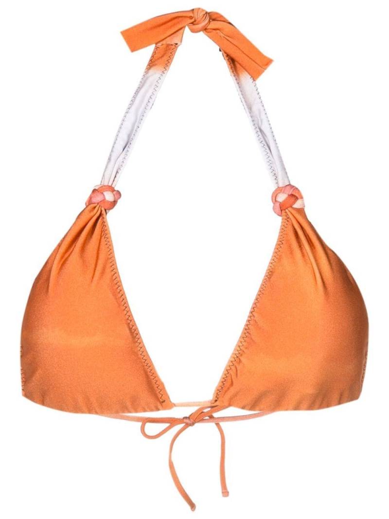 Clube Bossa braided ring-detail bikini top - Orange von Clube Bossa