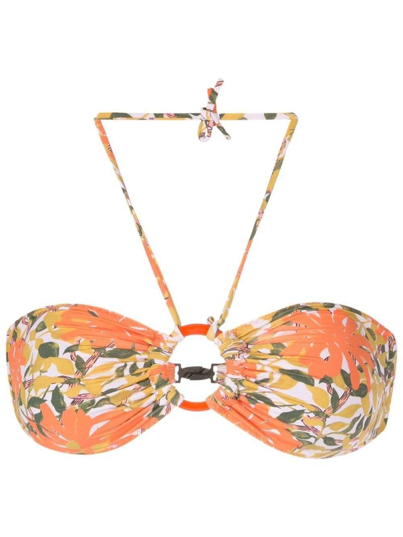 Clube Bossa floral-print bikini top - Orange von Clube Bossa