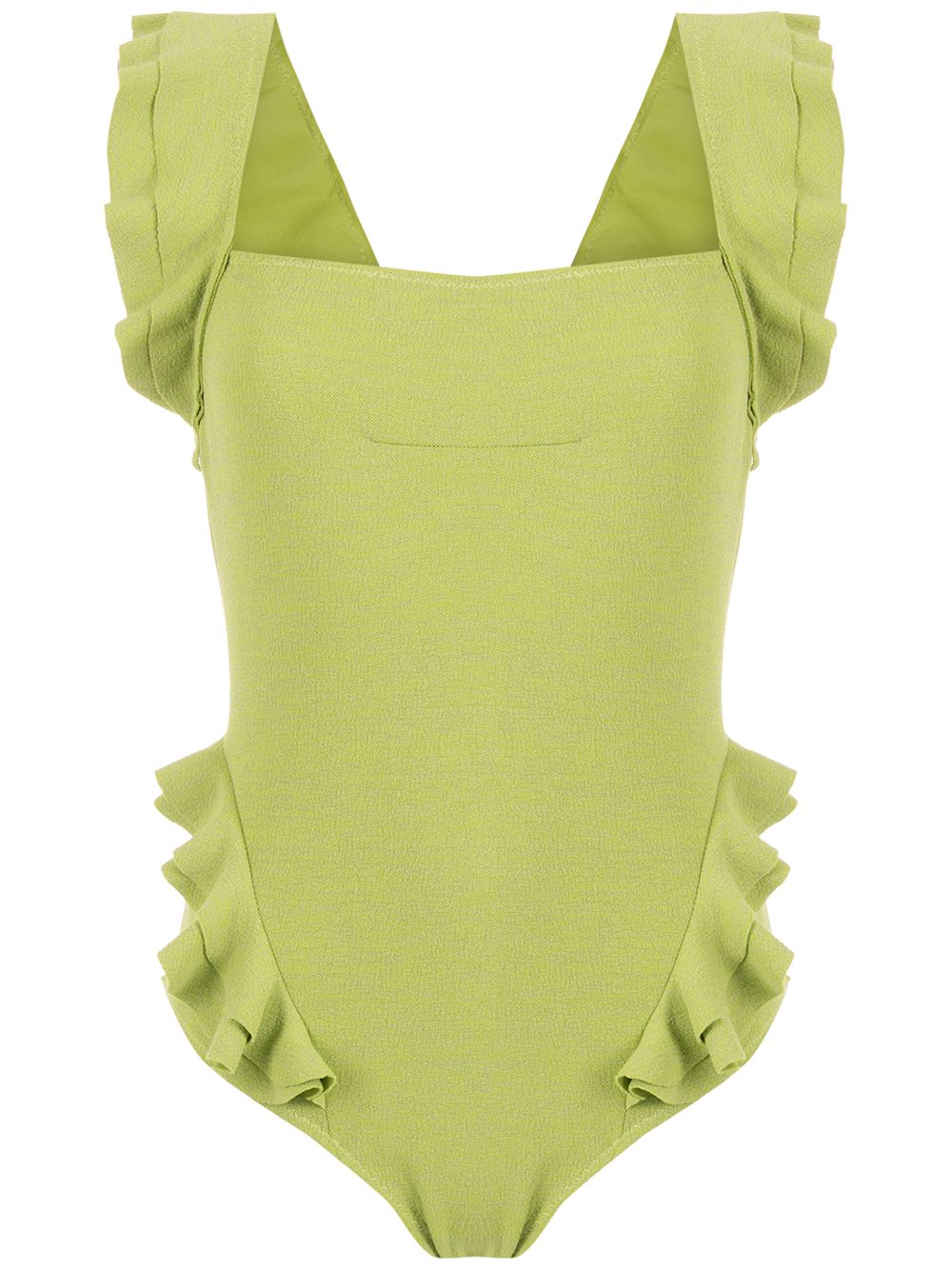 Clube Bossa ruffle-trimmed swimsuit - Green von Clube Bossa