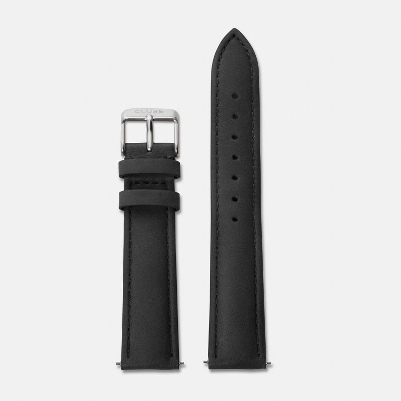 Cluse CLS010 CS1408101004 Strap 18 mm Black/Silver Cluse CLS010 CS1408101004 Strap 18 mm Black/Silver von Cluse