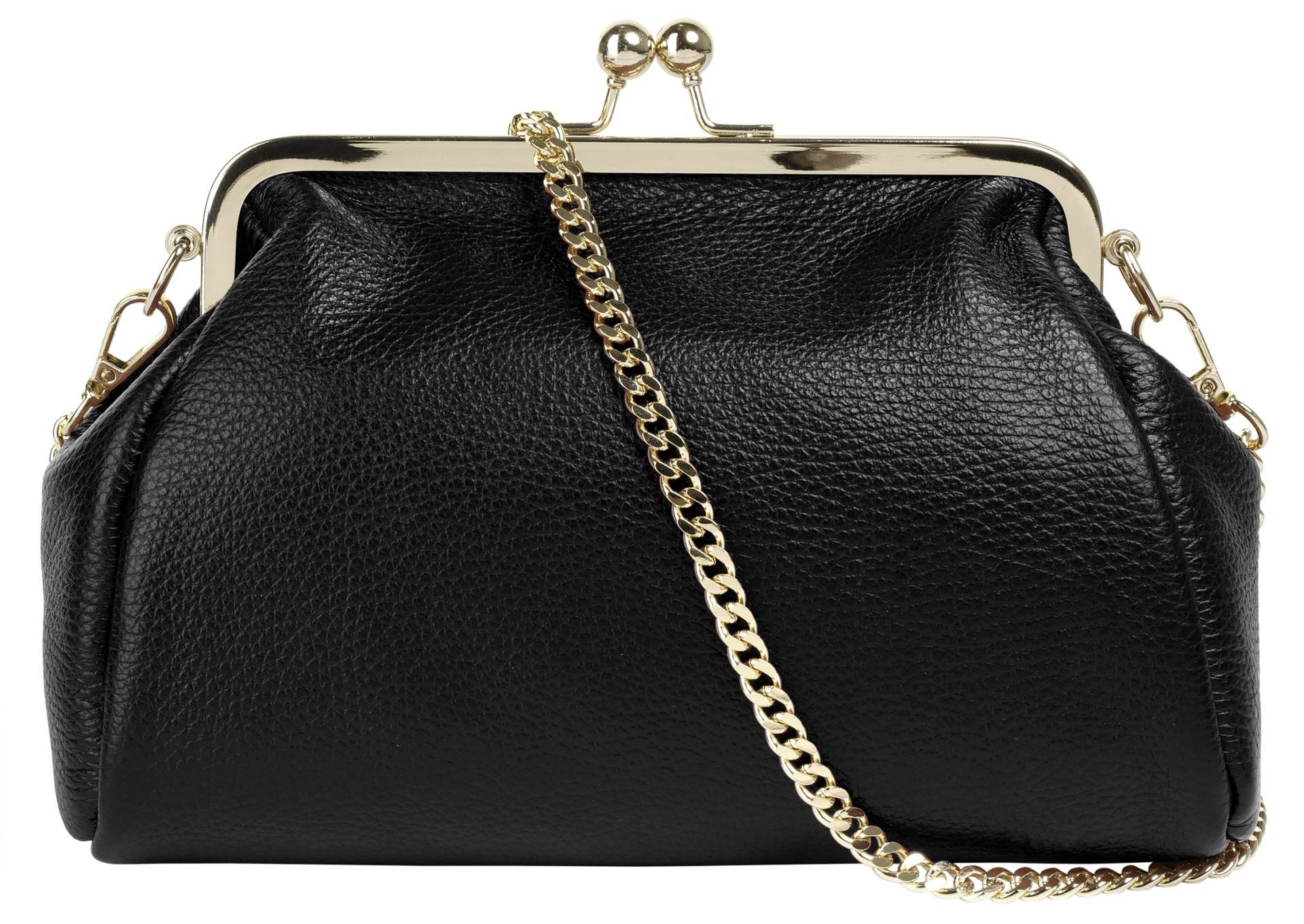 Cluty Abendtasche, echt Leder, Made in Italy von Cluty