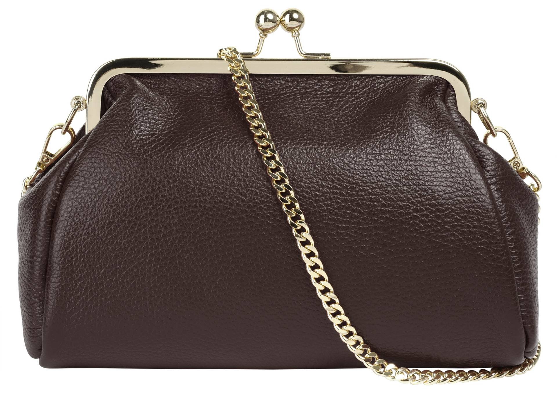 Cluty Abendtasche, echt Leder, Made in Italy von Cluty