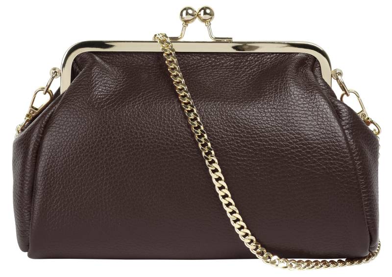 Cluty Abendtasche, echt Leder, Made in Italy von Cluty