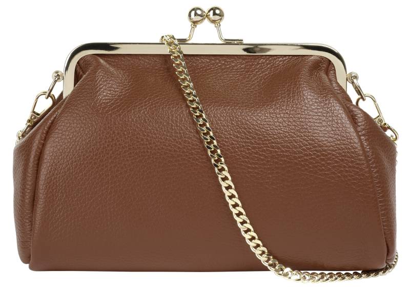 Cluty Abendtasche, echt Leder, Made in Italy von Cluty