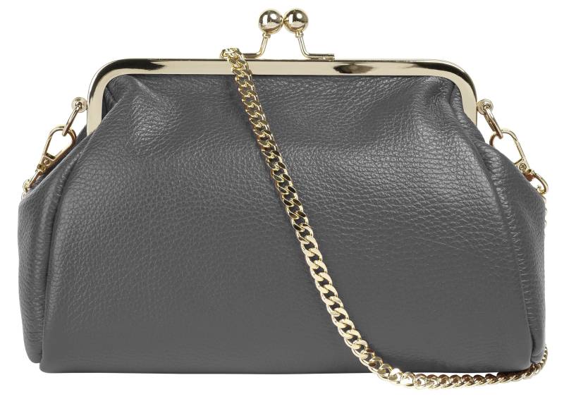 Cluty Abendtasche, echt Leder, Made in Italy von Cluty