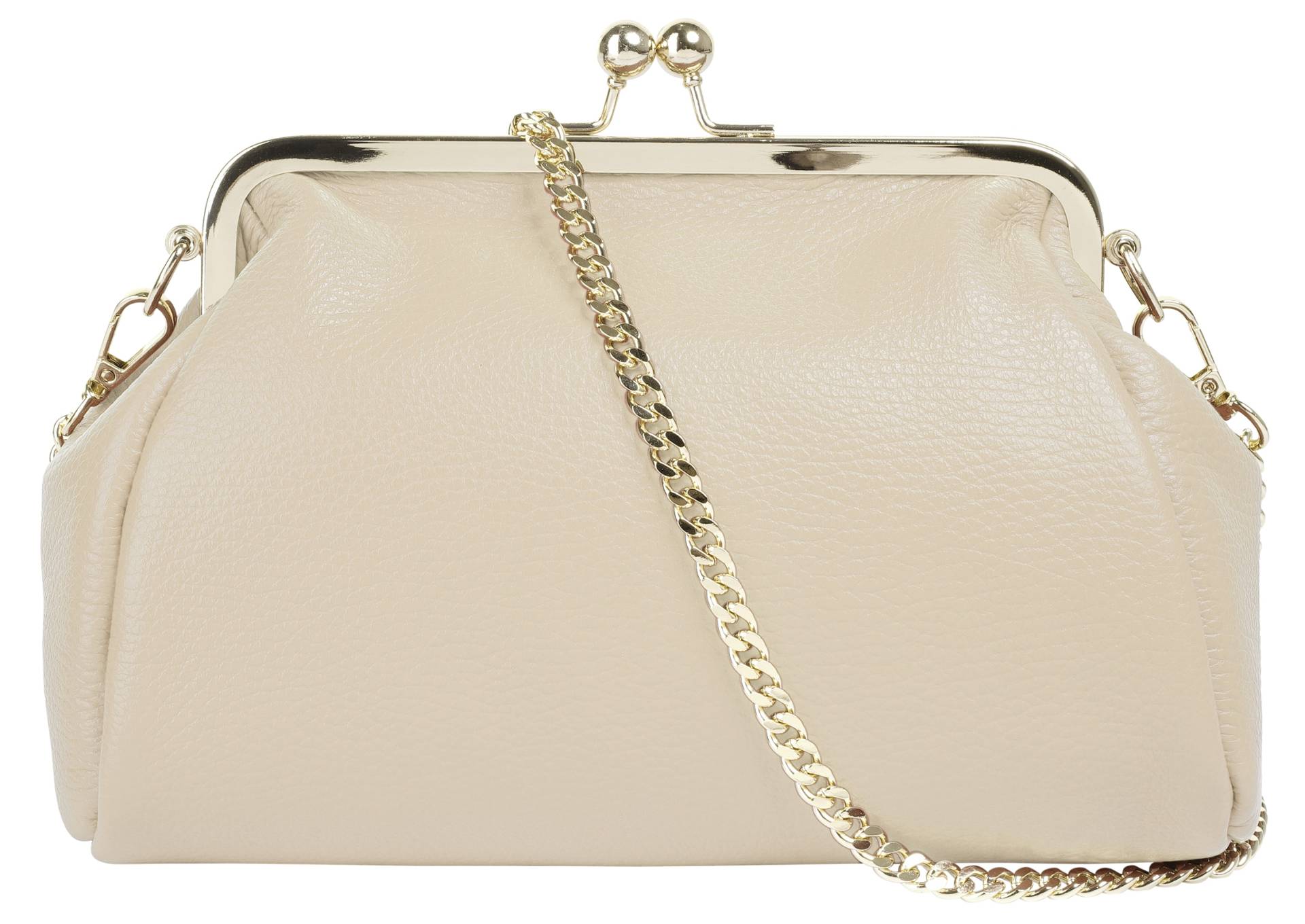 Cluty Abendtasche, echt Leder, Made in Italy von Cluty