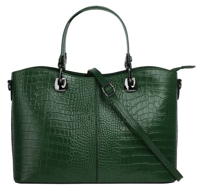 Cluty Henkeltasche, echt Leder, Made in Italy von Cluty