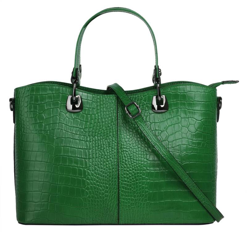 Cluty Henkeltasche, echt Leder, Made in Italy von Cluty