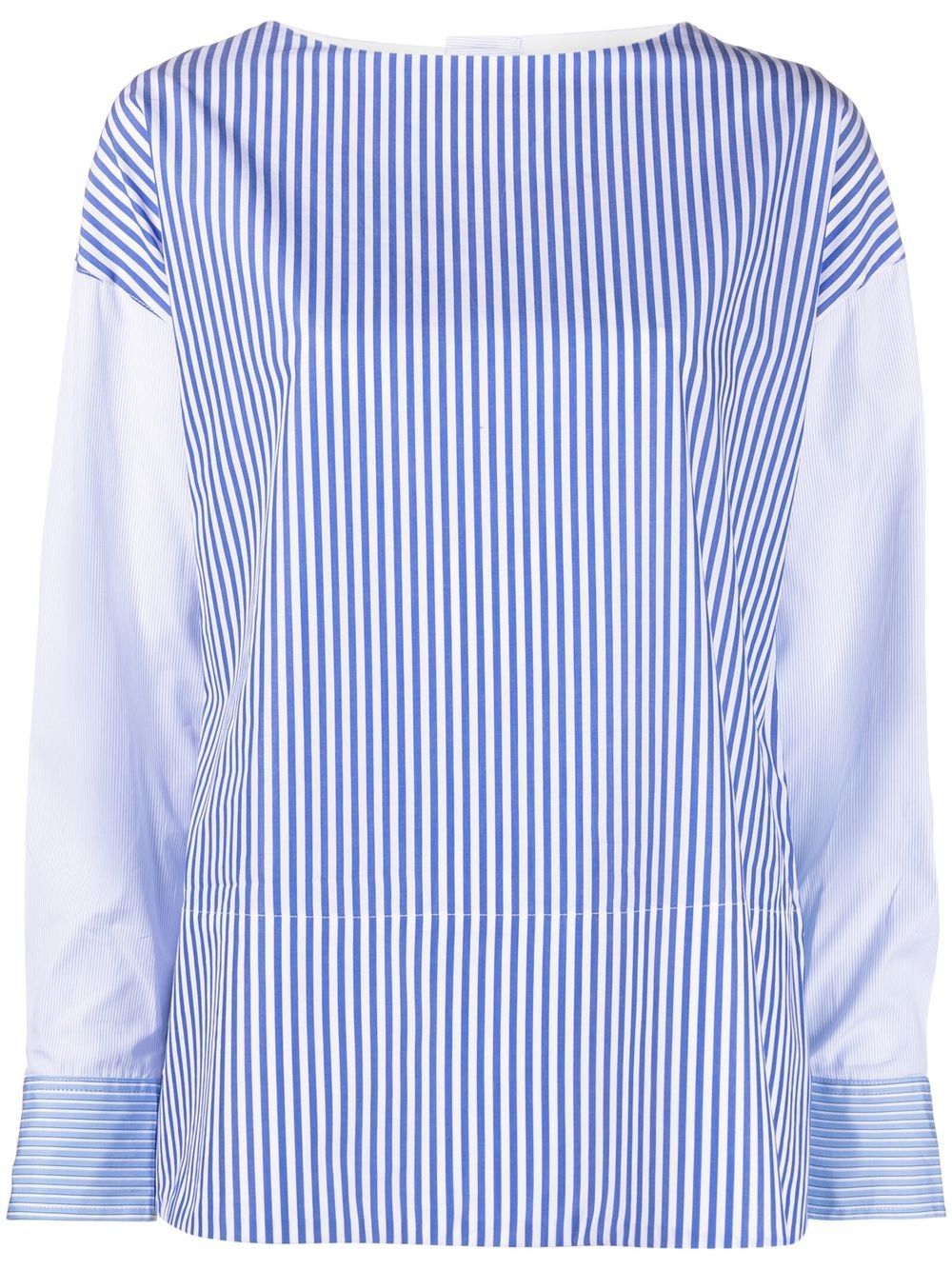 Co striped patchwork blouse - Blue von Co