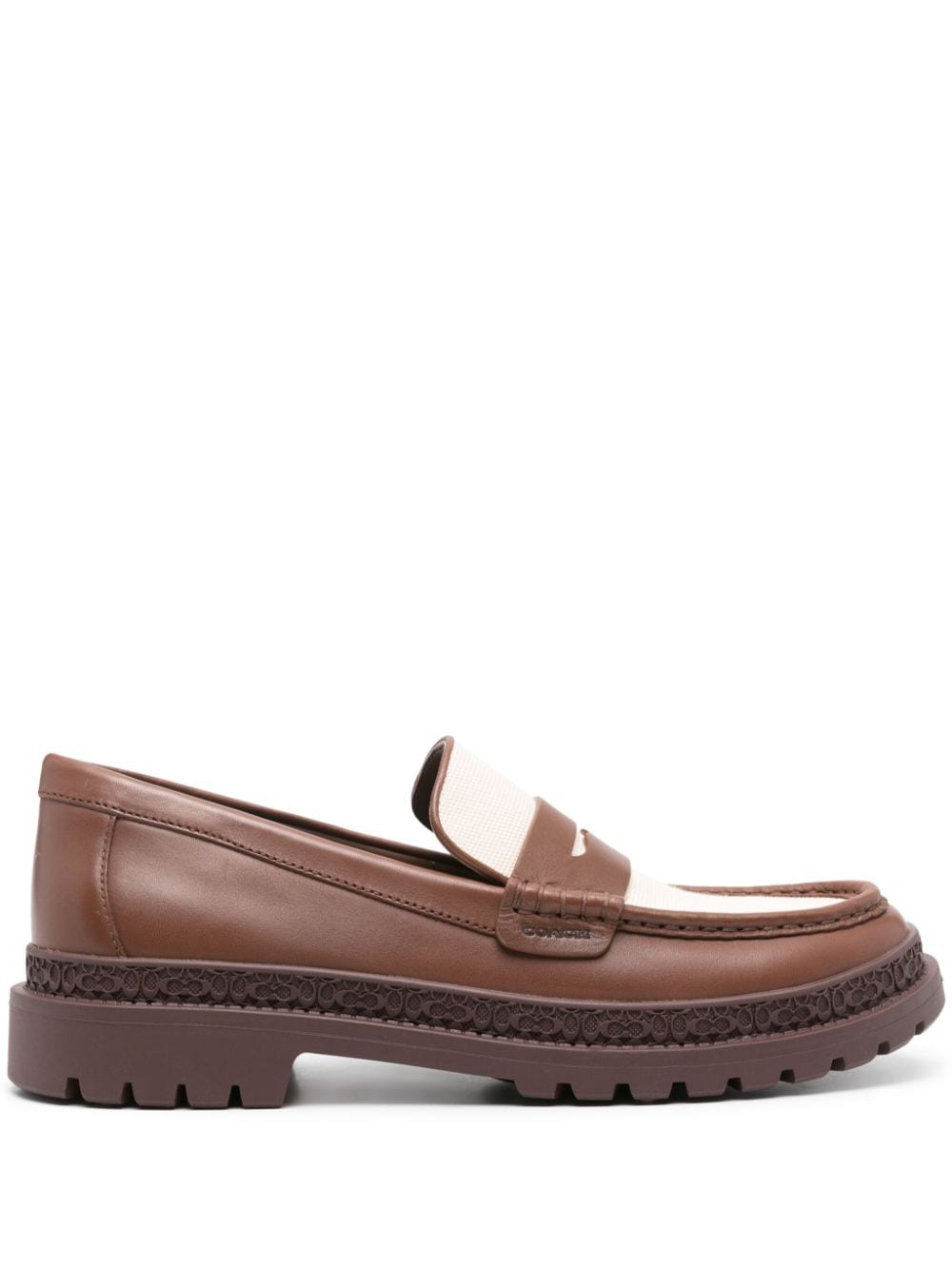 Coach Cooper leather loafers - Brown von Coach