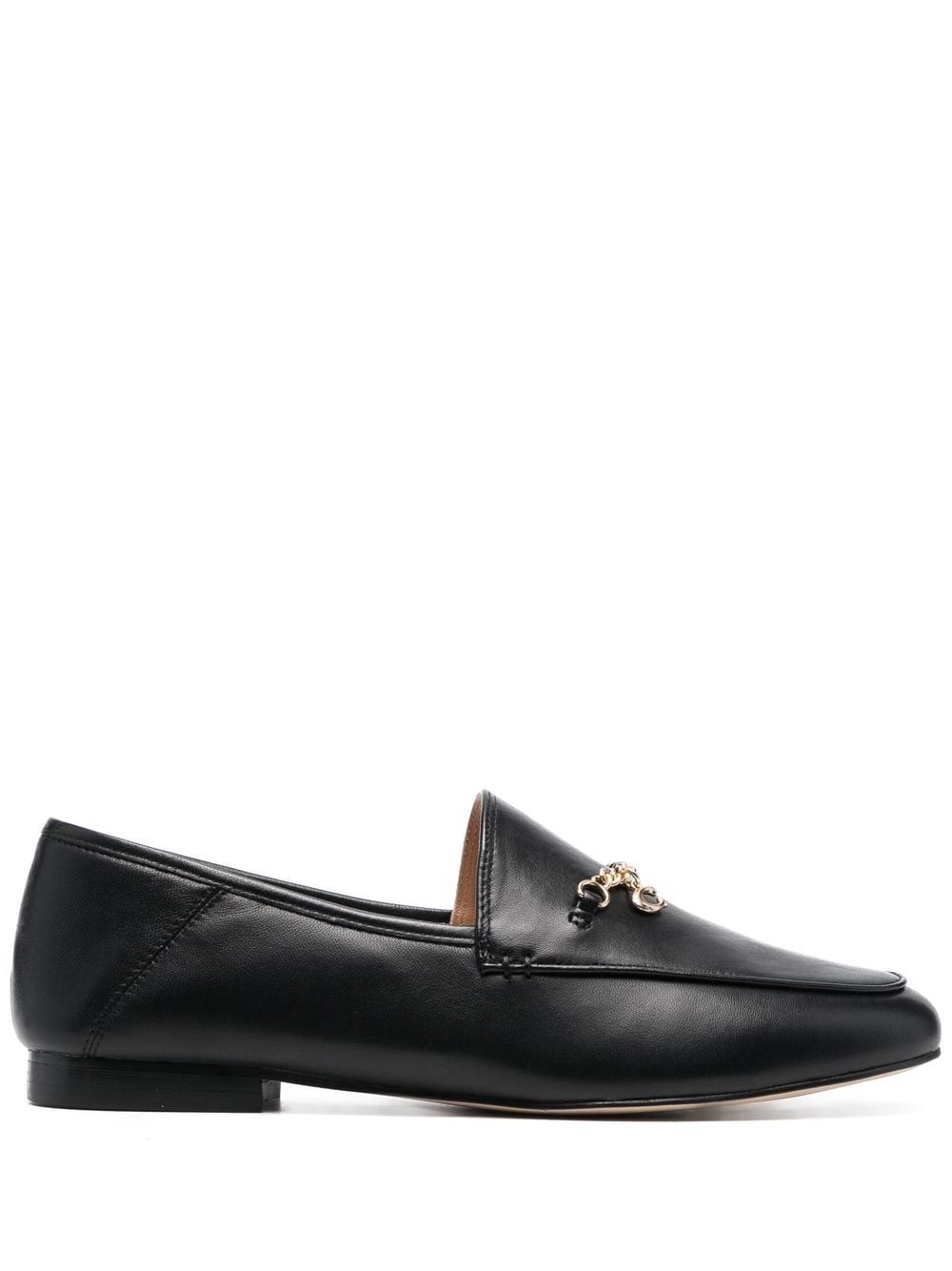 Coach Hannah chain-strap leather loafers - Black von Coach