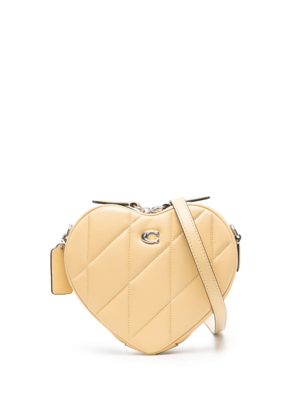 Coach Heart leather crossbody bag - Yellow von Coach