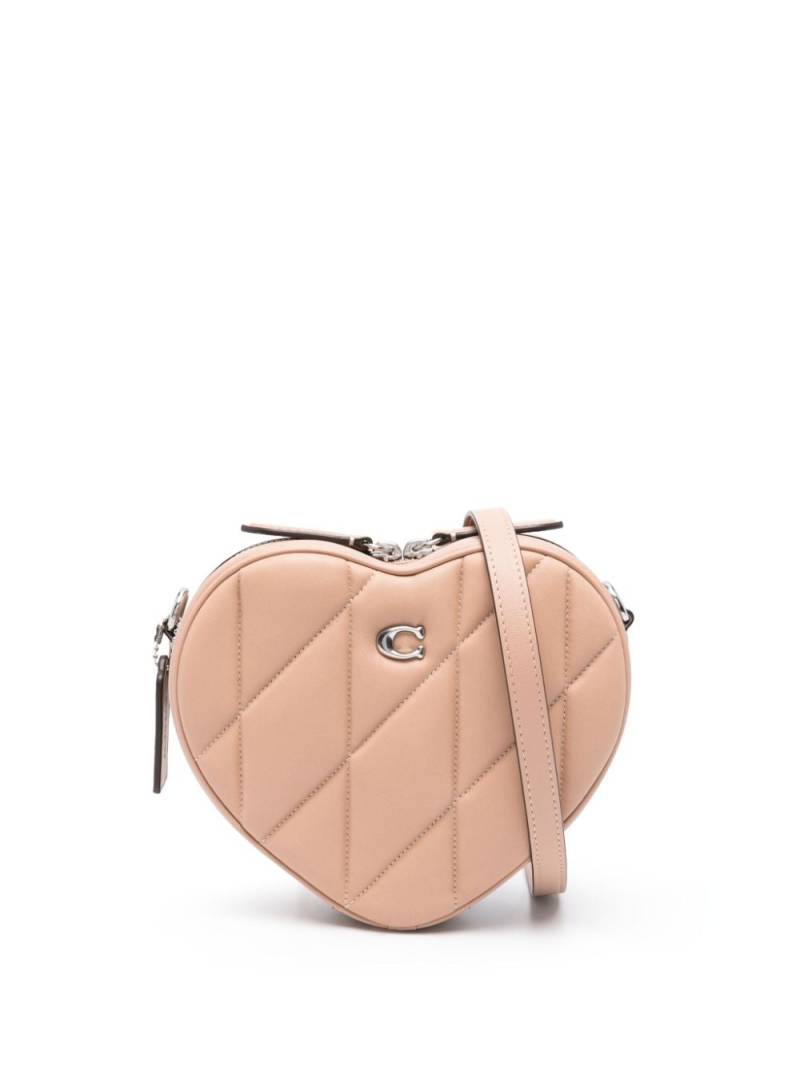 Coach Heart quilted cross body bag - Pink von Coach