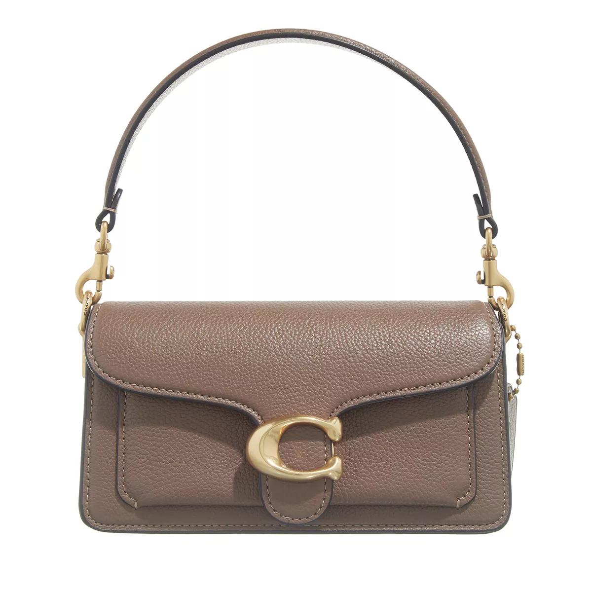 Coach Henkeltasche - Polished Pebble Leather Tabby Shoulder Bag 20 - Gr. unisize - in Braun - für Damen von Coach