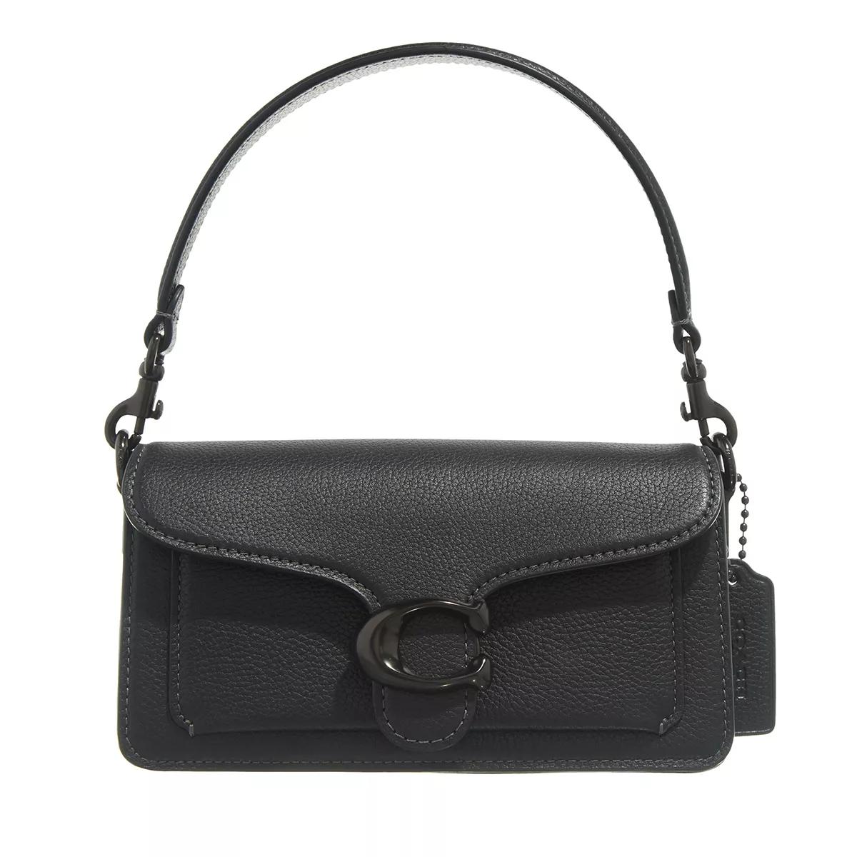 Coach Henkeltasche - Polished Pebble Leather Tabby Shoulder Bag 20 - Gr. unisize - in Schwarz - für Damen von Coach