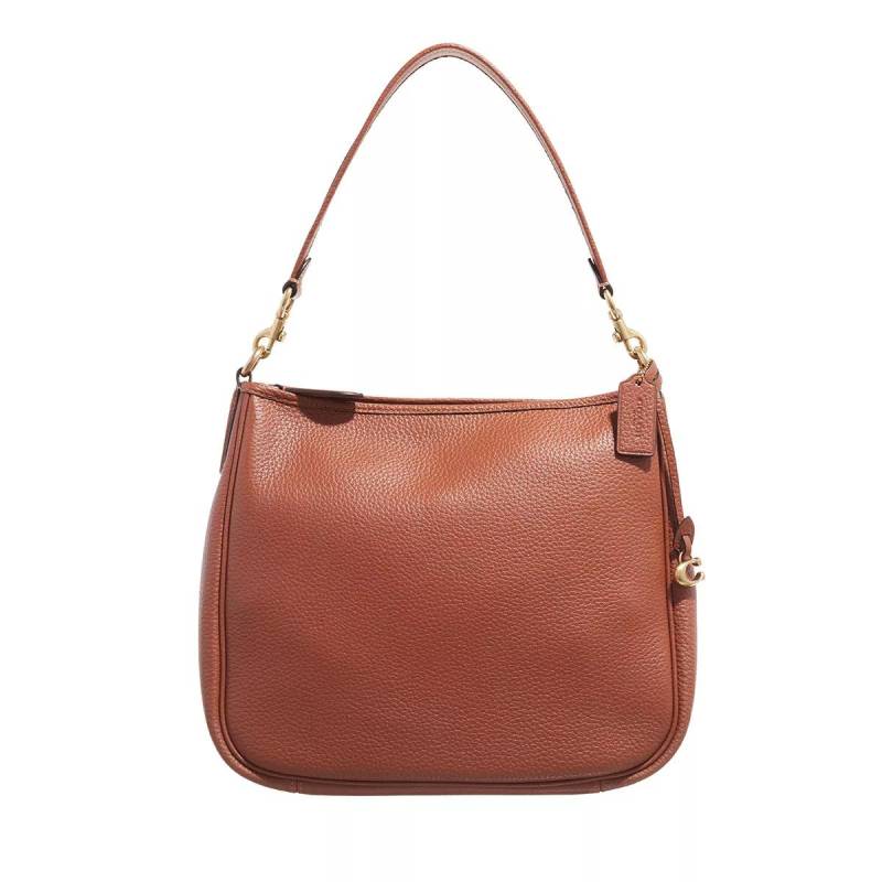 Coach Henkeltasche - Soft Pebble Leather Cary Shoulder Bag - Gr. unisize - in Braun - für Damen von Coach