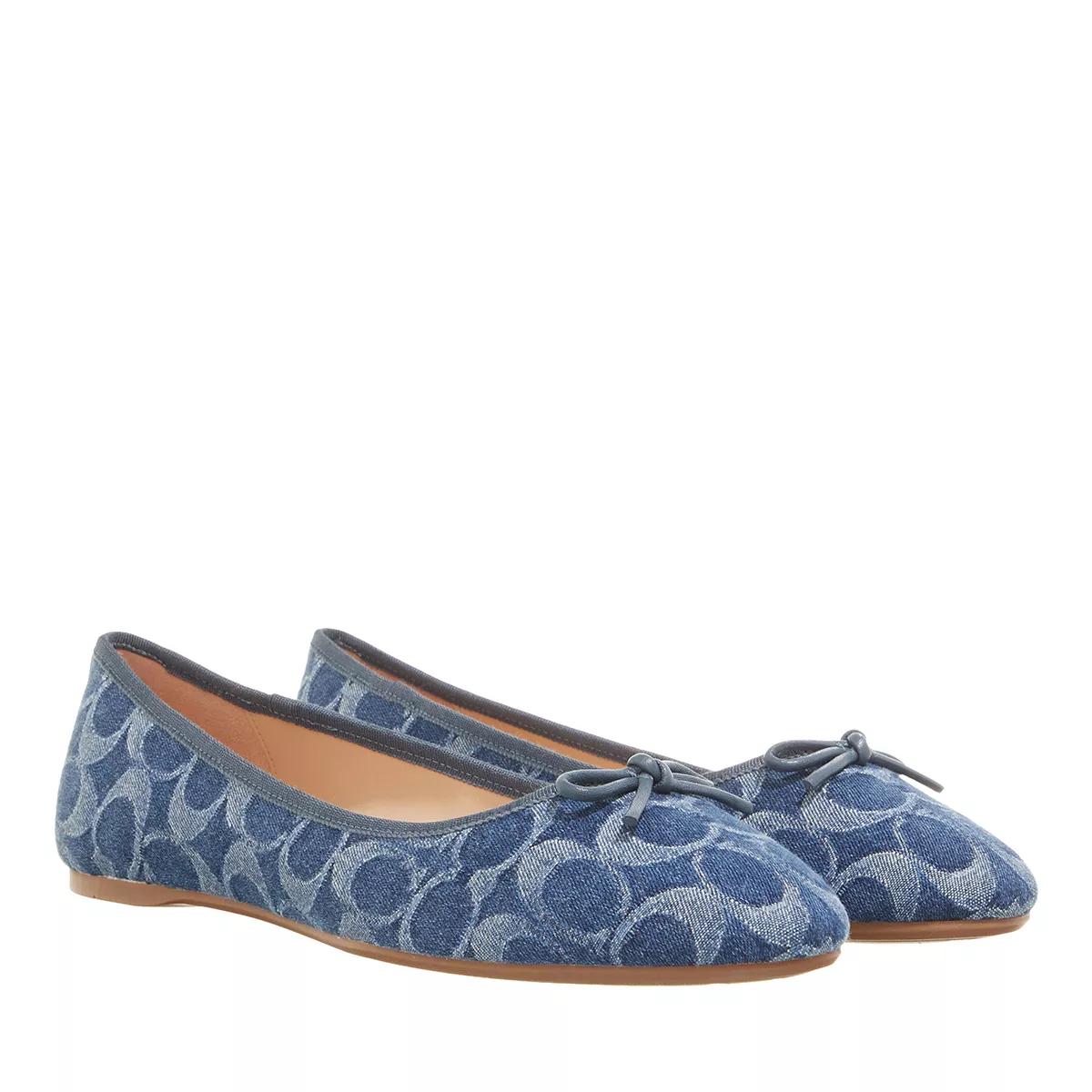 Coach Loafers & Ballerinas - Abigail Flat Signature - Gr. 39 (EU) - in Blau - für Damen von Coach