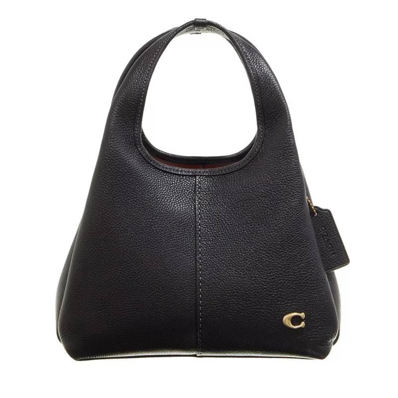 Coach Schultertasche - Polished Pebble Leather Lana Shoulder Bag 23 - Gr. unisize - in Schwarz - für Damen von Coach