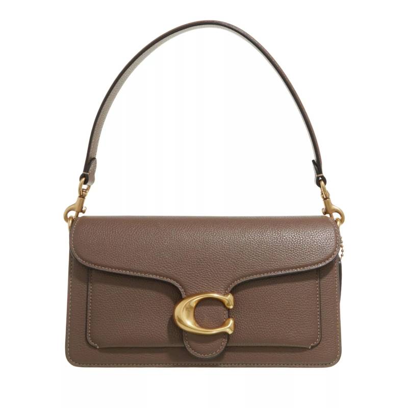 Coach Schultertasche - Polished Pebble Leather Tabby Shoulder Bag 26 Refr - Gr. unisize - in Taupe - für Damen von Coach