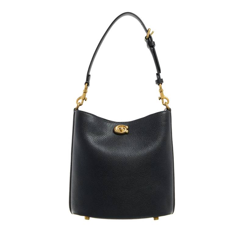 Coach Schultertasche - Polished Pebble Soft Willow 19 - Gr. unisize - in Schwarz - für Damen von Coach
