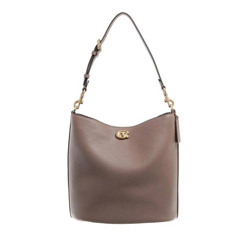 Coach Schultertasche - Polished Pebble Soft Willow B - Gr. unisize - in Braun - für Damen von Coach