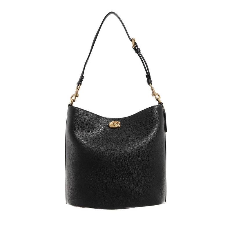 Coach Schultertasche - Polished Pepple Soft Willow B - Gr. unisize - in Schwarz - für Damen von Coach