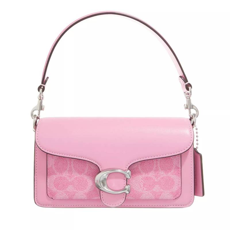 Coach Umhängetasche - Coated Canvas Signature Tabby Shoulder Bag 20 - Gr. unisize - in Rosa - für Damen von Coach