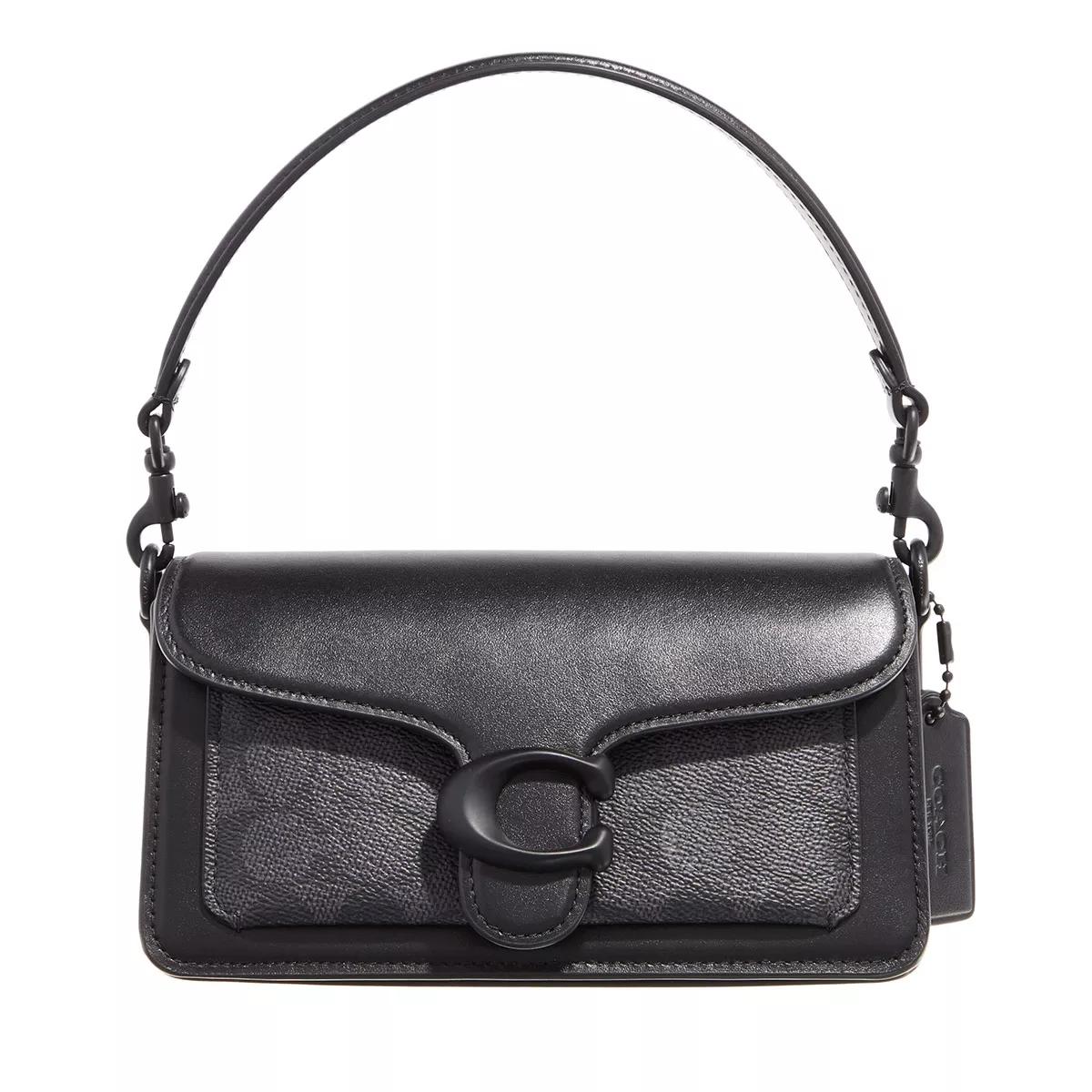 Coach Umhängetasche - Coated Canvas Signature Tabby Shoulder Bag 20 - Gr. unisize - in Schwarz - für Damen von Coach