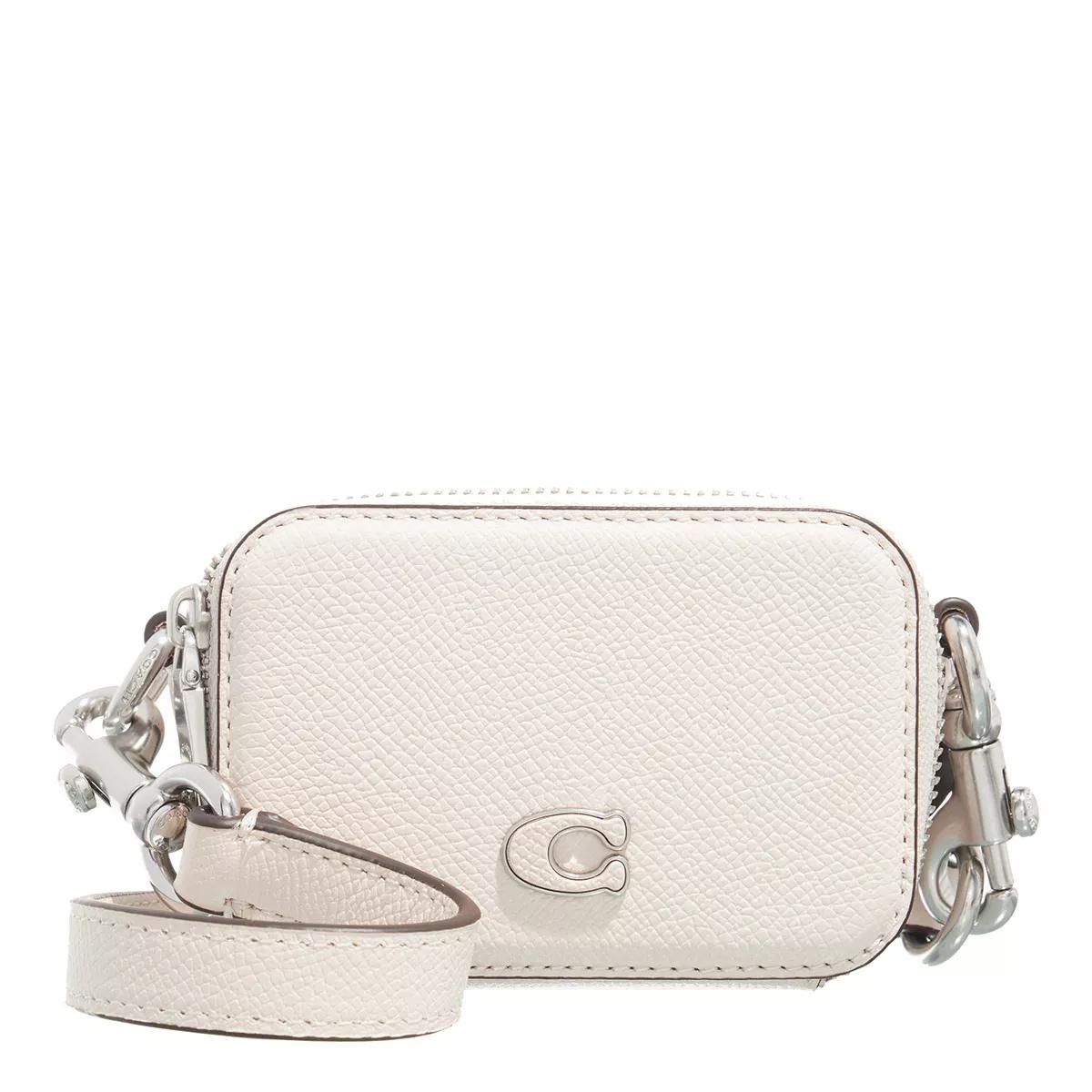 Coach Umhängetasche - Crossbody Pouch In Crossgrain Leather - Gr. unisize - in Creme - für Damen von Coach