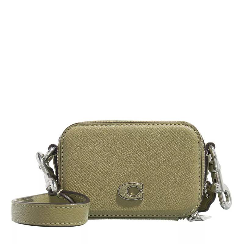 Coach Umhängetasche - Crossbody Pouch In Crossgrain Leather - Gr. unisize - in Grün - für Damen von Coach